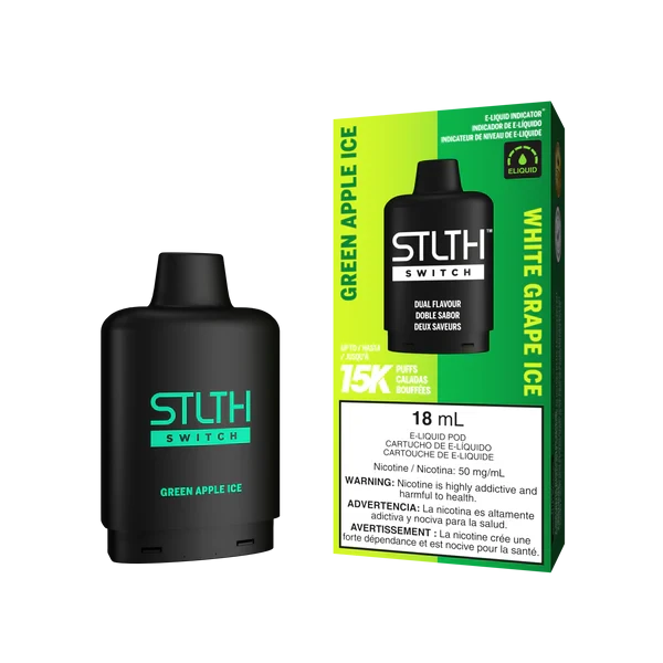 STLTH SWITCH 15K | WHITE GRAPE ICE AND GREEN APPLE ICE